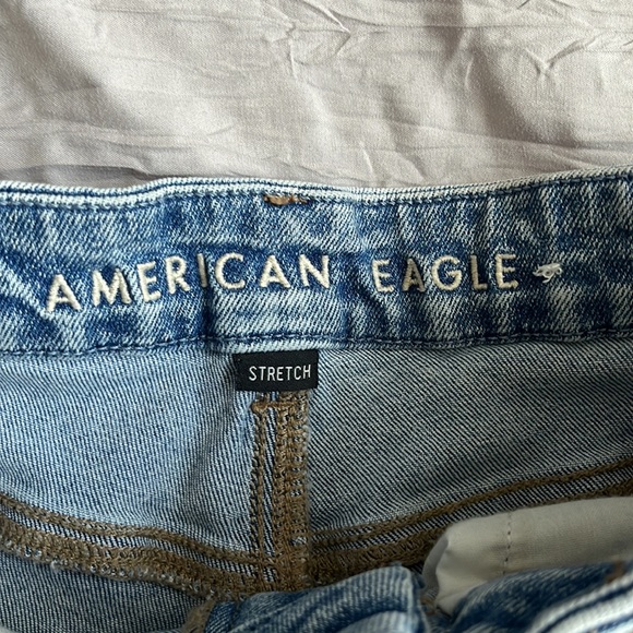 Denim Mom Shorts | American Eagle high rise shorts - Picture 3 of 5